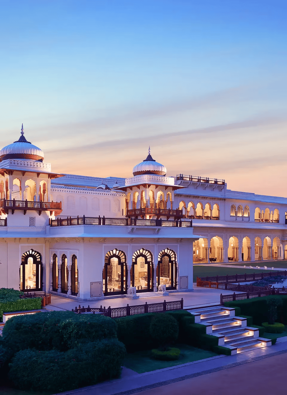 Luxury heritage palace hotel in India